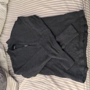 Partial Zip Mock Neck Sweater